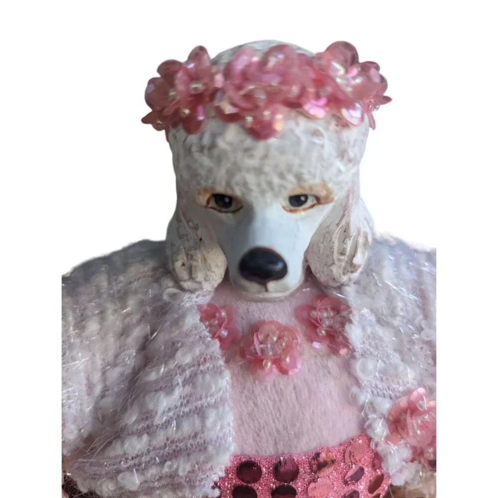 Katherine's Collection Wayne Kleski Fifi Poodle Trinket Box Pink‎ Rare HTF